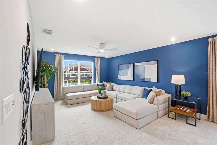 Furnished interior view inside a new home in Meridian Parks, Orlando (Image 19).