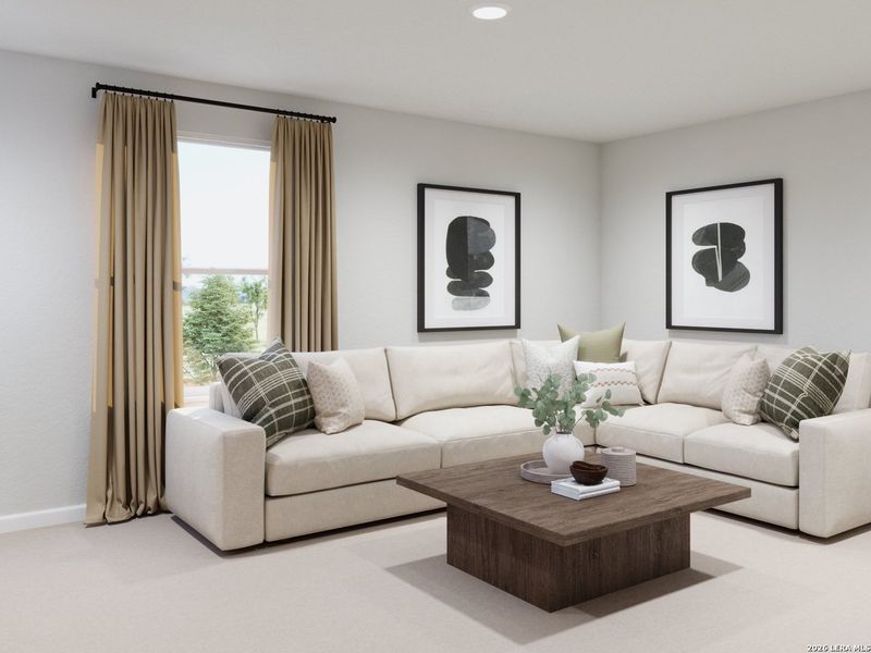 Furnished interior view inside a new home in Melissa Ranch, San Antonio (Image 9).