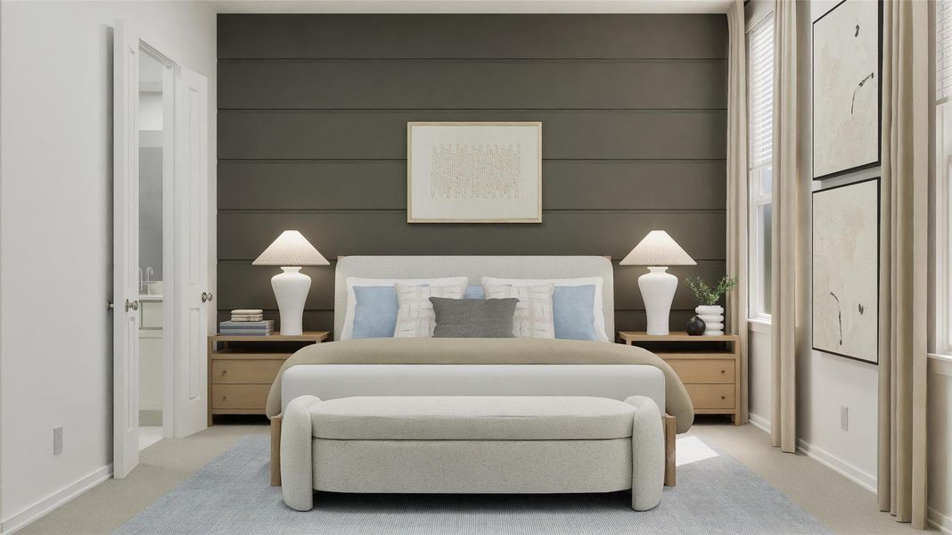 Furnished interior view inside a new home in Lively Ranch, Georgetown (Image 17).