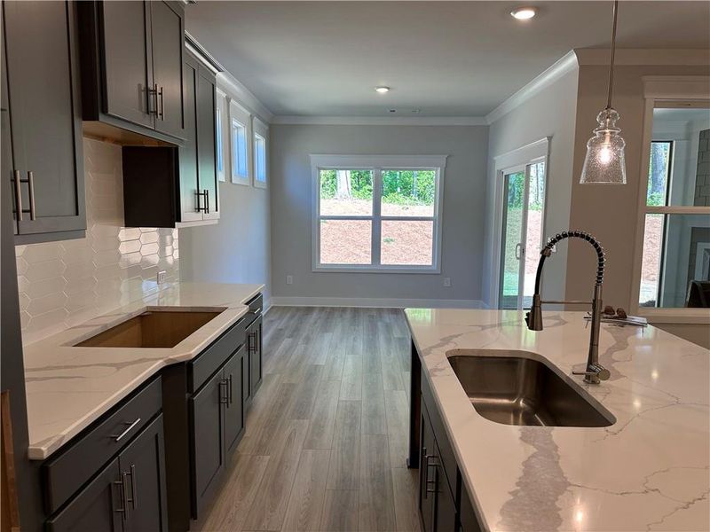 Furnished interior view inside a new home in Rosewood Lake Preserve, Hoschton (Image 9).