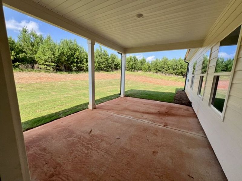 Exterior details and patio area of a home in The Dairy, Hogansville (Image 2). Exterior details and patio area of a home in The Dairy, Hogansville (Image 2).
