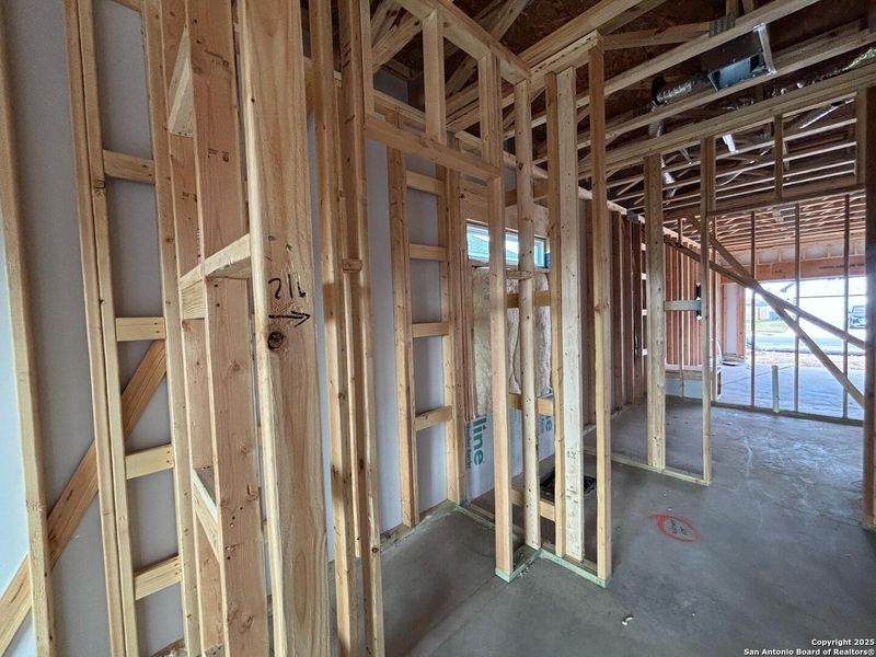 In-progress construction of a new home in The Heights at Saddlebrook Ranch 60's, Schertz, TX (Image 39).