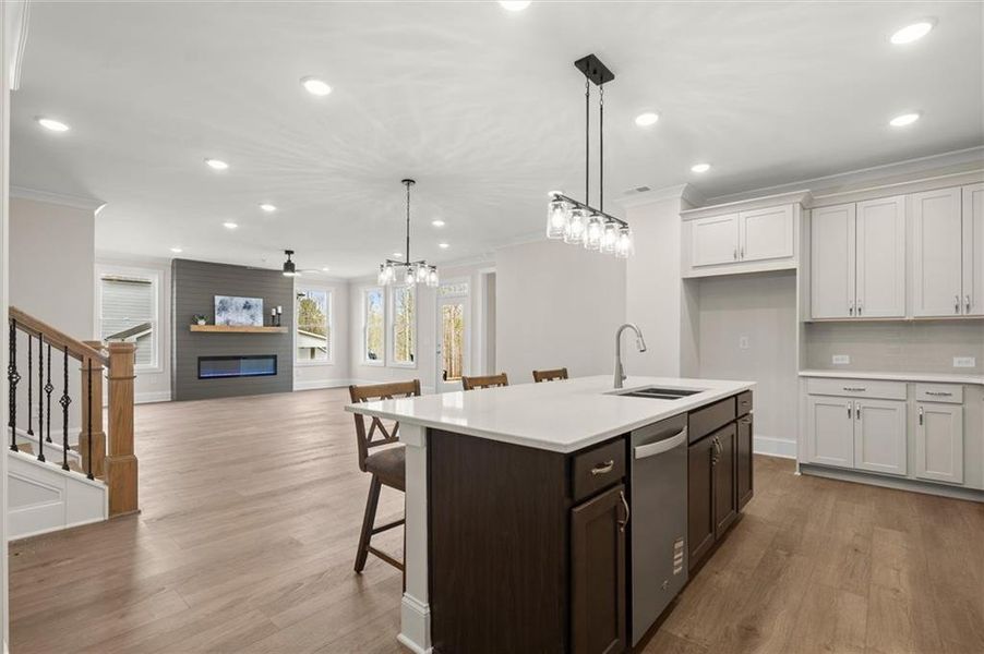 Furnished interior view inside a new home in , Canton (Image 8).