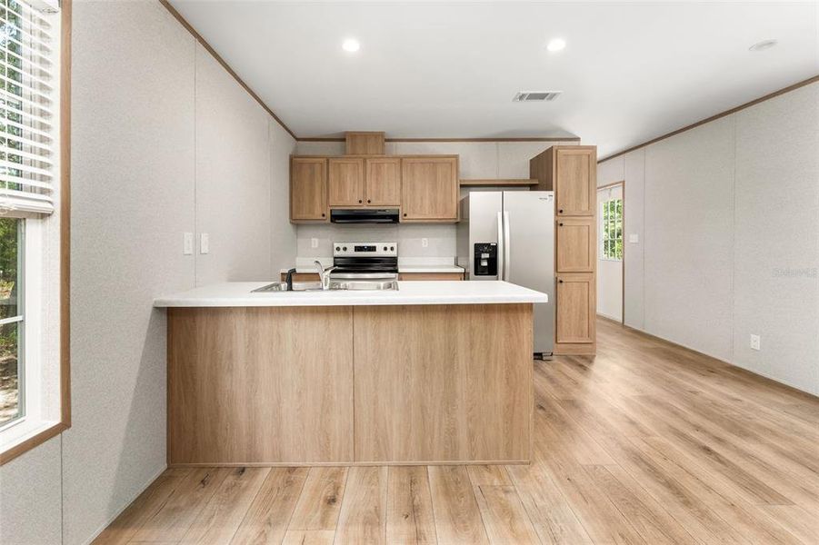 Furnished interior view inside a new home in , Williston (Image 6).