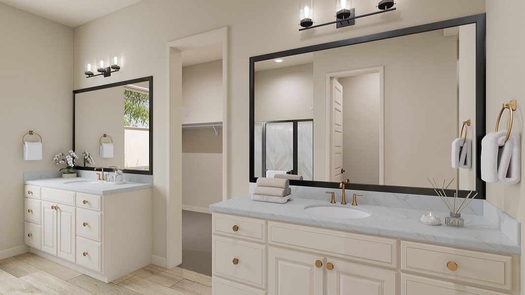 Representative furnished interior of a home built from the Verde Plan 5510 by Tri Pointe Homes in Abel Ranch, Goodyear (Image 8).