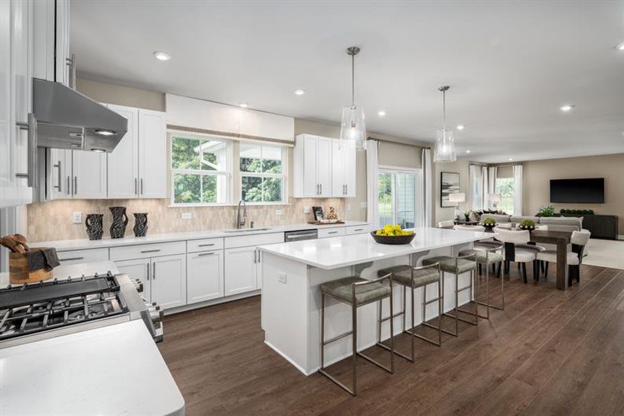 Representative furnished interior of a home built from the Corsica by Ryan Homes in Muirwood, Murfreesboro (Image 2).