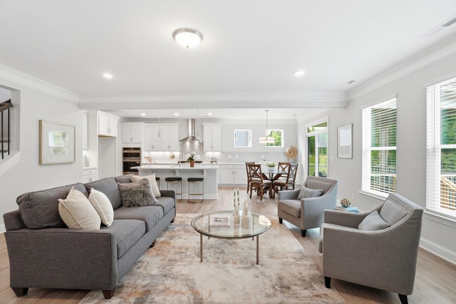 Furnished interior view inside a new home in Waterford Commons, Rock Hill (Image 8).