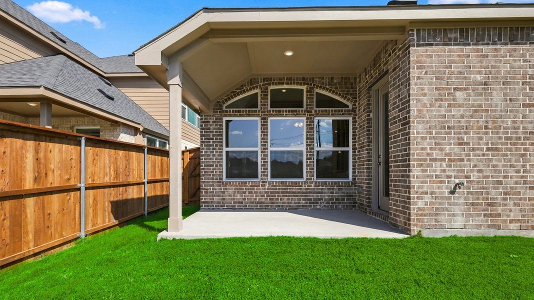 Exterior details and patio area of a home in Taylor Estates, Corinth (Image 23). Exterior details and patio area of a home in Taylor Estates, Corinth (Image 23).