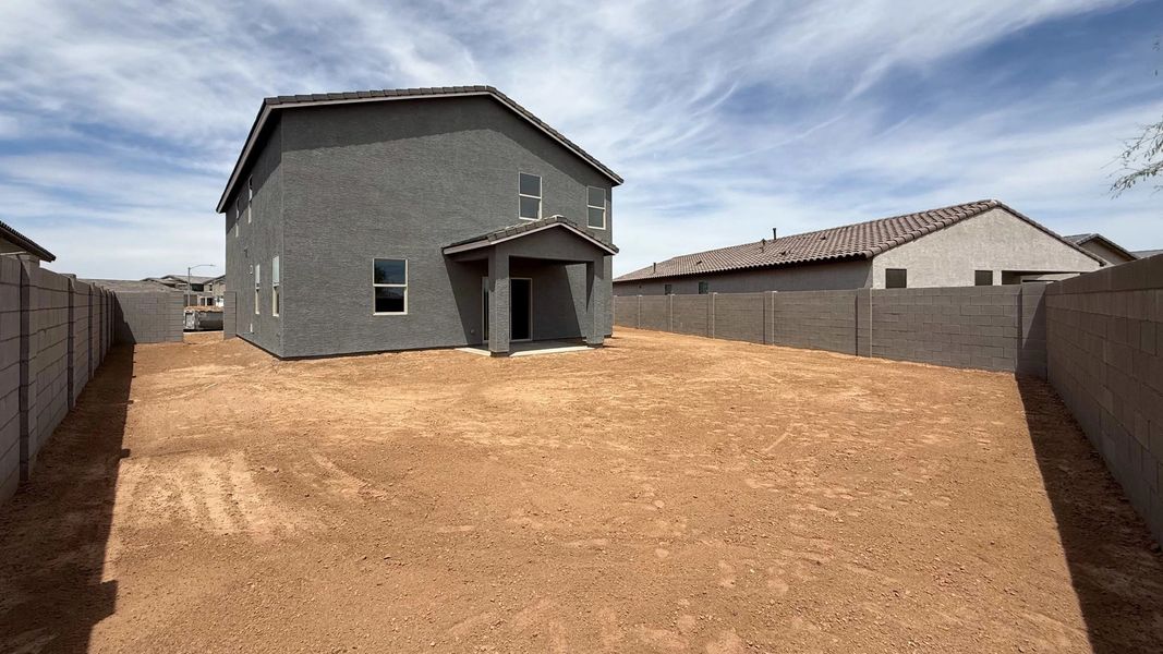 Back exterior elevation