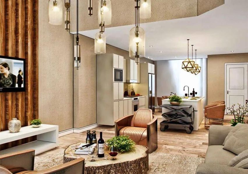 Furnished interior view inside a new home in , Kissimmee (Image 26).