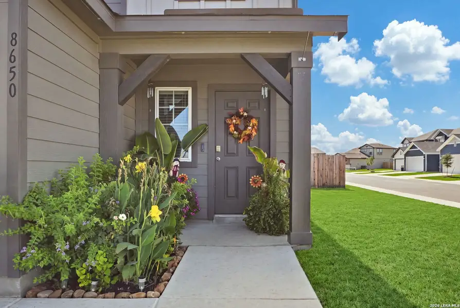 Exterior details and patio area of a home in Red Hawk Landing, San Antonio (Image 22). Exterior details and patio area of a home in Red Hawk Landing, San Antonio (Image 22).
