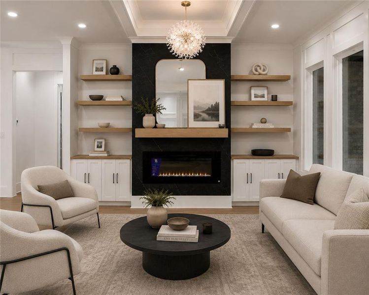 Furnished interior view inside a new home in , Monroe (Image 6).