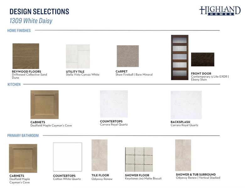 Sample of building materials used in homes in Parkside On The River, Georgetown (Image 21). Sample of building materials used in homes in Parkside On The River, Georgetown (Image 21).
