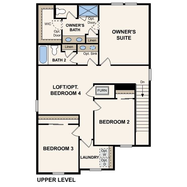 2D floor plan layout of this home in Brighton Crossings, Brighton, CO (Image 4).