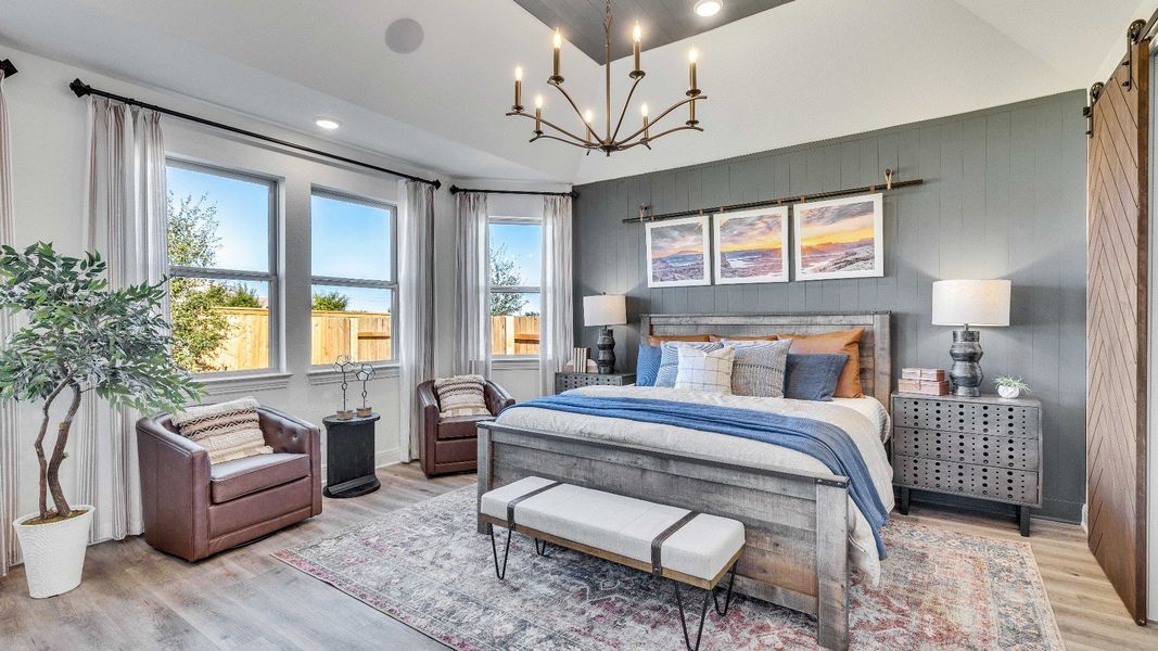 Representative furnished interior of a home built from the Palm by DRB Homes in Revelry, Del Valle (Image 10).