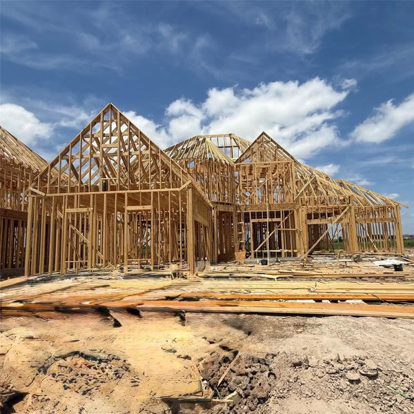 In-progress construction of a new home in Valencia, Manvel, TX (Image 8). In-progress construction of a new home in Valencia, Manvel, TX (Image 8).