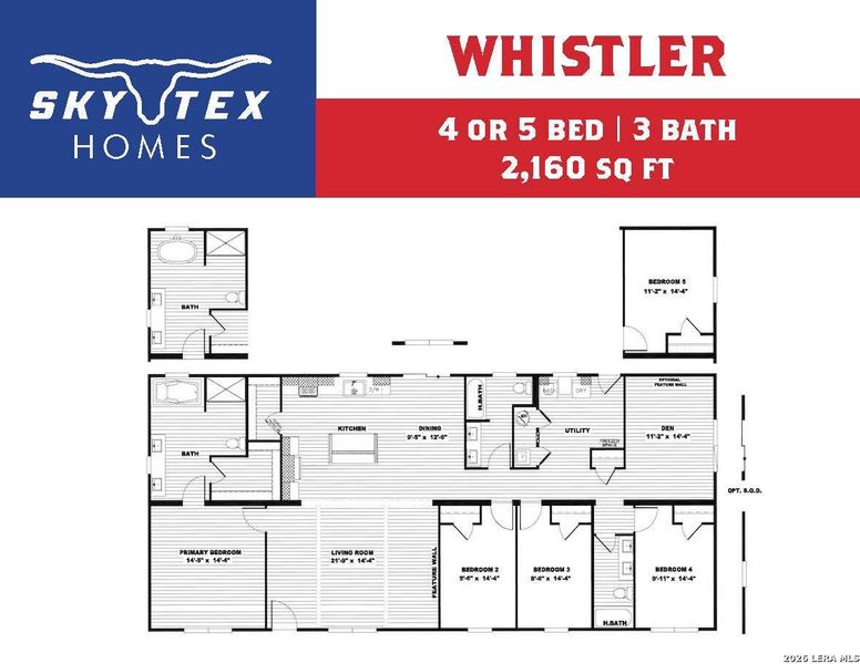 2D floor plan layout of this home in , Somerset, TX (Image 3).