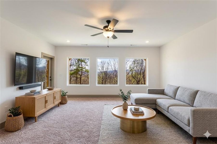Furnished interior view inside a new home in , Ellijay (Image 40).
