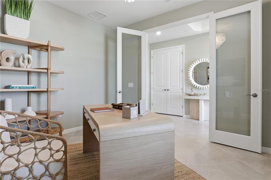 Furnished interior view inside a new home in Wellen Park Golf & Country Club, Venice (Image 7).