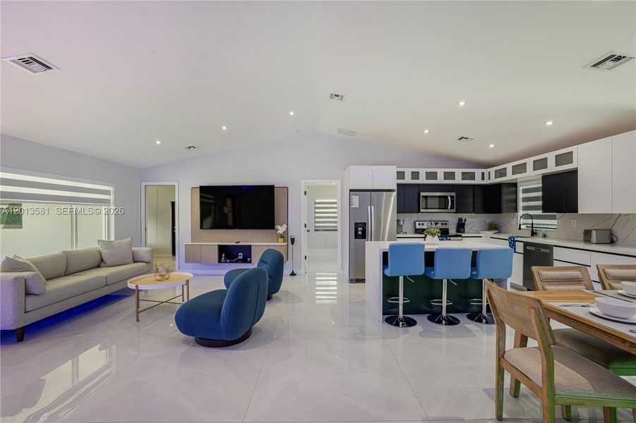 Furnished interior view inside a new home in , Fort Lauderdale (Image 5).
