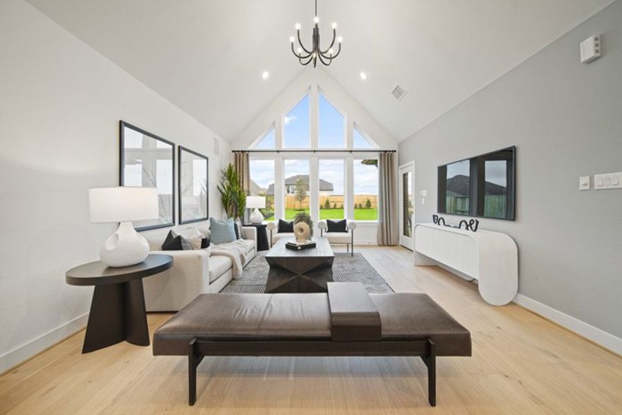 Furnished interior view inside a new home in Meridiana 40', 65', Manvel (Image 12).