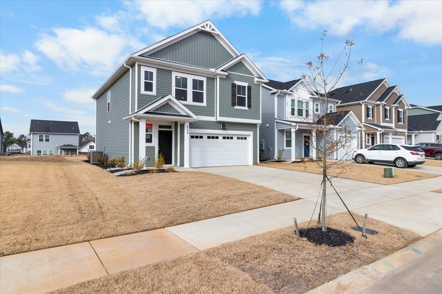 Front exterior of a new home in Windsor, North Augusta, SC, highlighting curb appeal (Image 18).