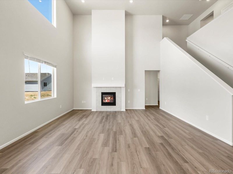 Spacious, unfurnished interior of a new home in Poudre Heights: The Alpine Collection, Windsor (Image 40).