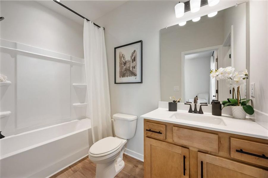 Furnished interior view inside a new home in Rosewood Lake Estates, Hoschton (Image 7).