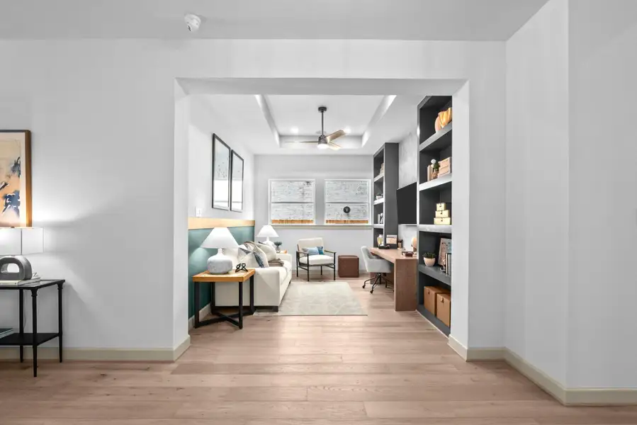 REPRESENTATIVE PHOTO:   Large Study with treyed ceiling for extra flair!