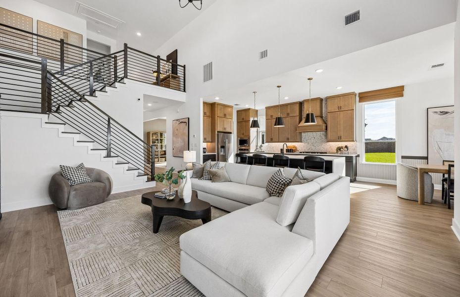 Representative furnished interior of a home built from the Ferris by Pulte Homes in Ryehill, Rosenberg (Image 15).