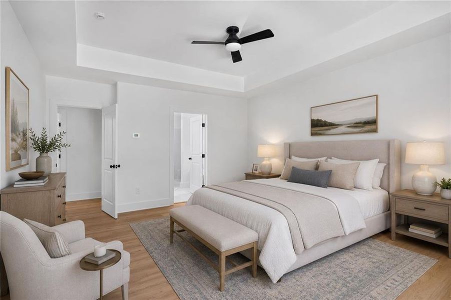 Furnished interior view inside a new home in , Dawsonville (Image 11).
