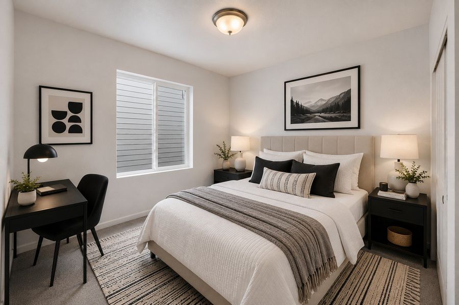 Furnished interior view inside a new home in Trailstone, Arvada (Image 5).