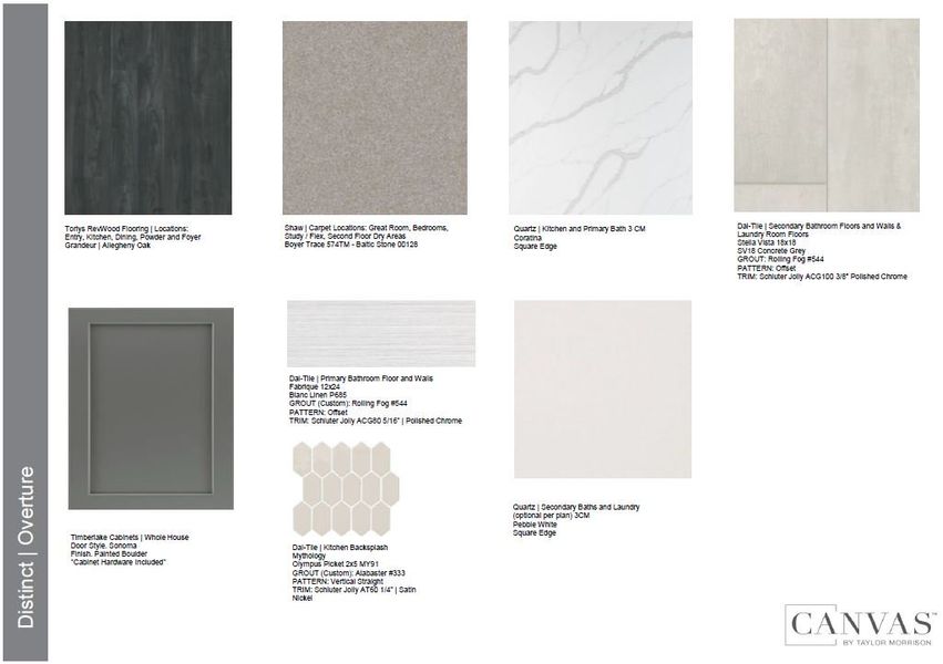Sample of building materials used in homes in Macanta, Castle Rock (Image 31).