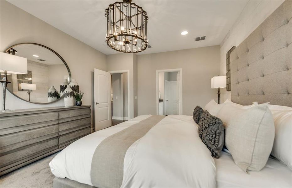 *Model Representation - Spacious owner's suite with private bath