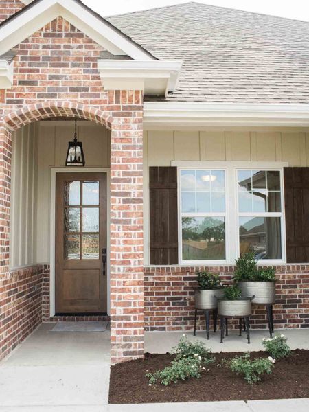 Representative exterior details of a home built from the The Ellen by Reece Homes in Pebble Creek, College Station (Image 3).