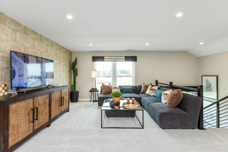 Representative furnished interior of a home built from the Wilmington by Fischer Homes in Easton Park, Dallas (Image 46).