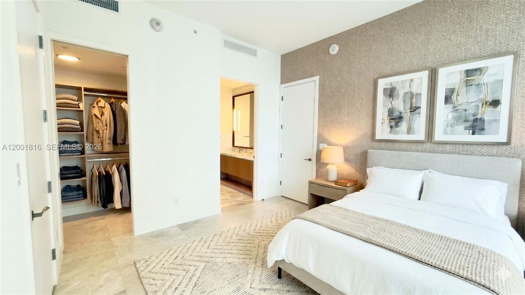 Furnished interior view inside a new home in , Miami (Image 6).