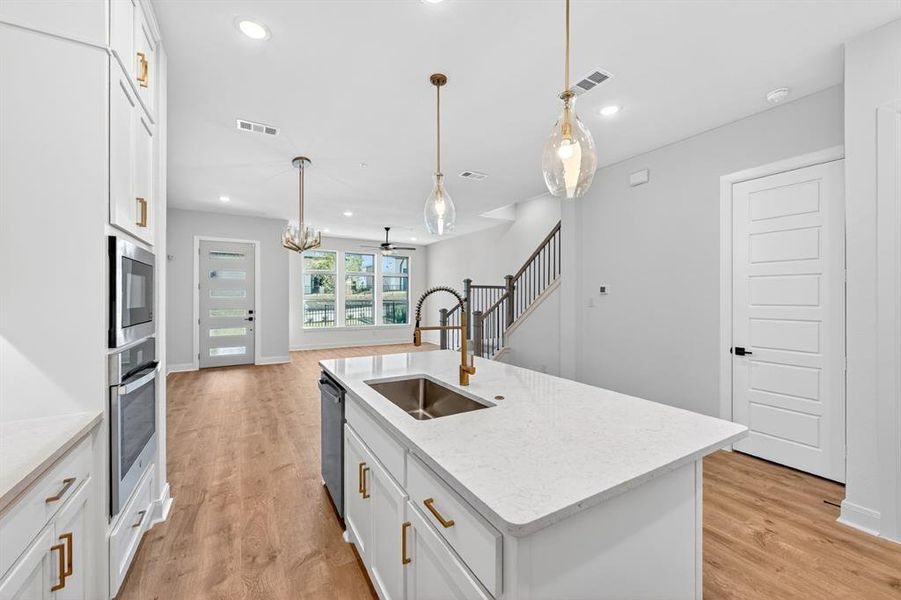 Furnished interior view inside a new home in Hillside at Las Colinas, Irving (Image 13).