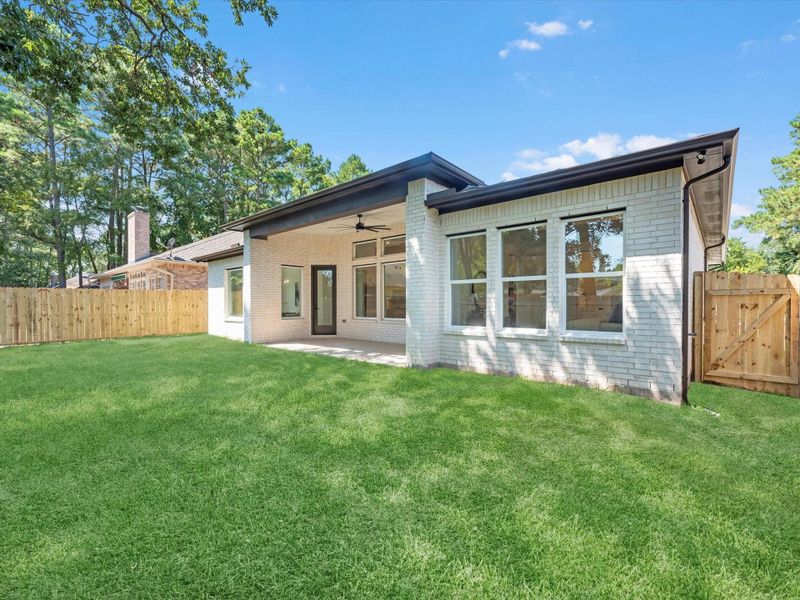 Front exterior of a new home in , Montgomery, TX, highlighting curb appeal (Image 21). Front exterior of a new home in , Montgomery, TX, highlighting curb appeal (Image 21).