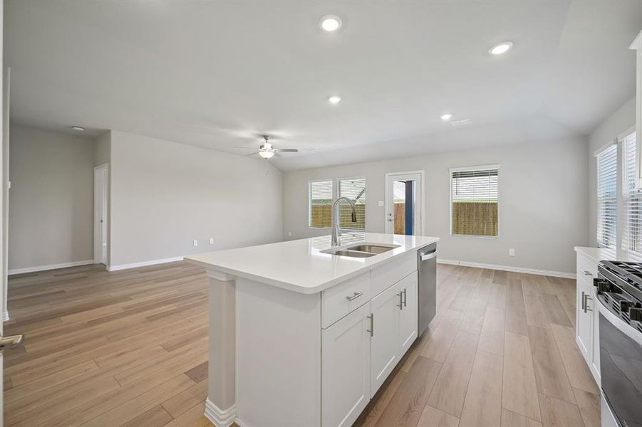 Furnished interior view inside a new home in Parks at Foster Crossing - Signature Series, Anna (Image 13). Furnished interior view inside a new home in Parks at Foster Crossing - Signature Series, Anna (Image 13).