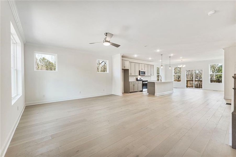 Spacious, unfurnished interior of a new home in , Sugar Hill (Image 42).