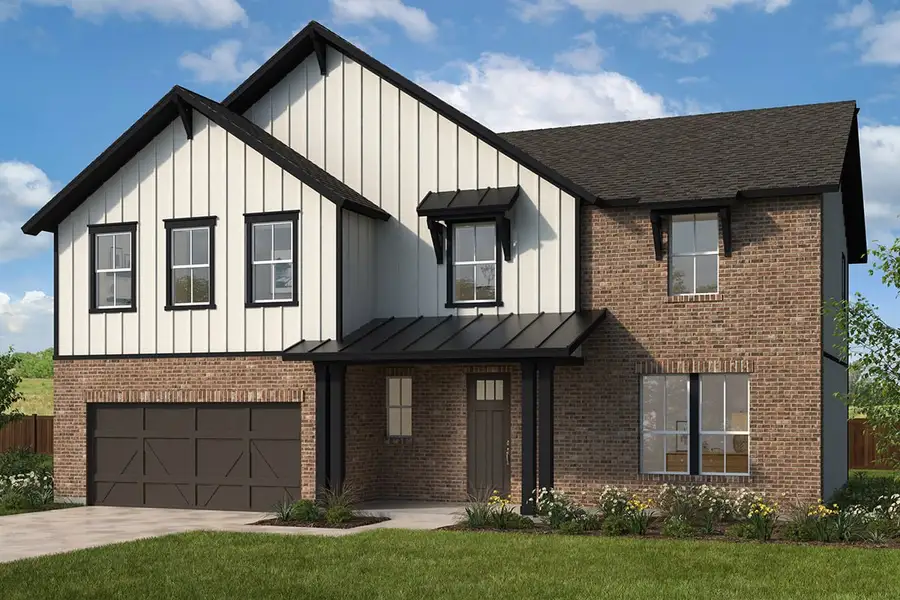 Representative exterior photo of a completed home built from the Plan 2839 by KB Home in Sierra Vista at Kelly Ranch, Aledo, TX (Image 5).