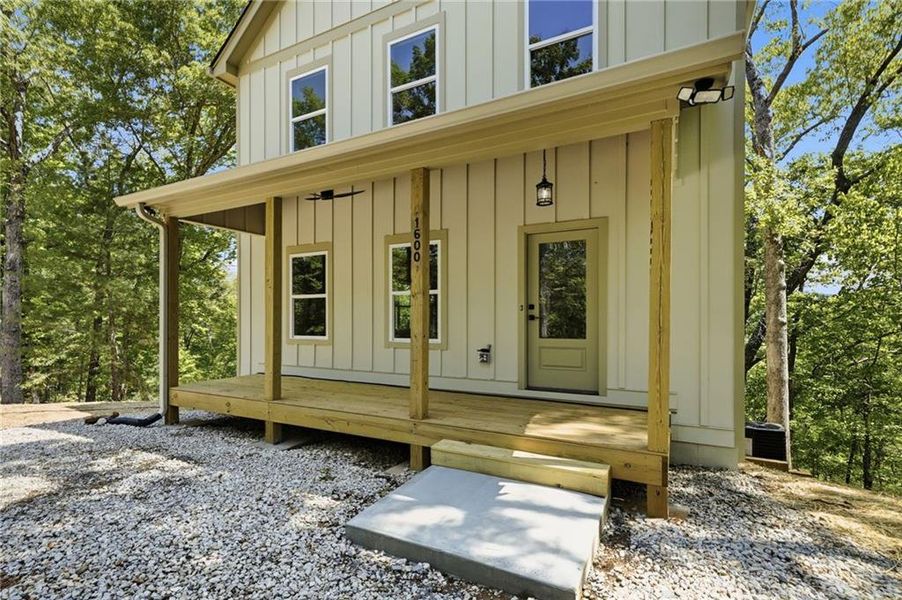 Exterior details and patio area of a home in , Ranger (Image 31).