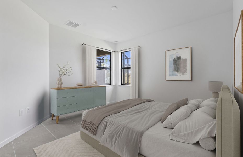 Furnished interior view inside a new home in Del Webb Naples, Ave Maria (Image 8).