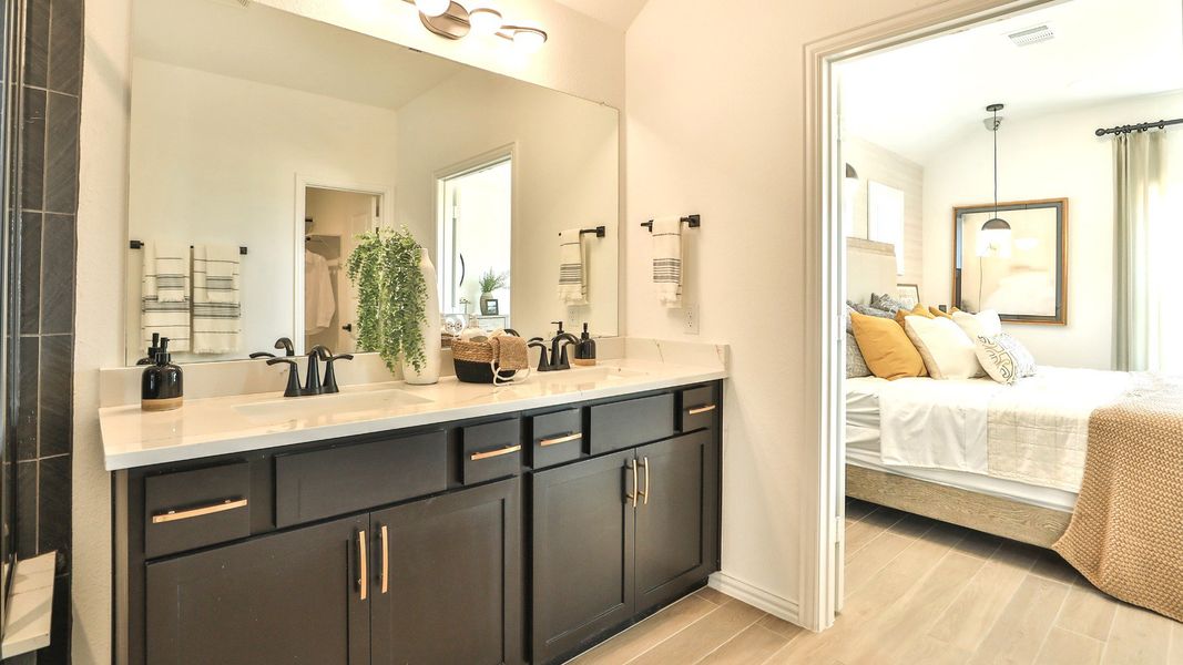 Furnished interior view inside a new home in Bridgeland Creekland Village, Cypress (Image 20).