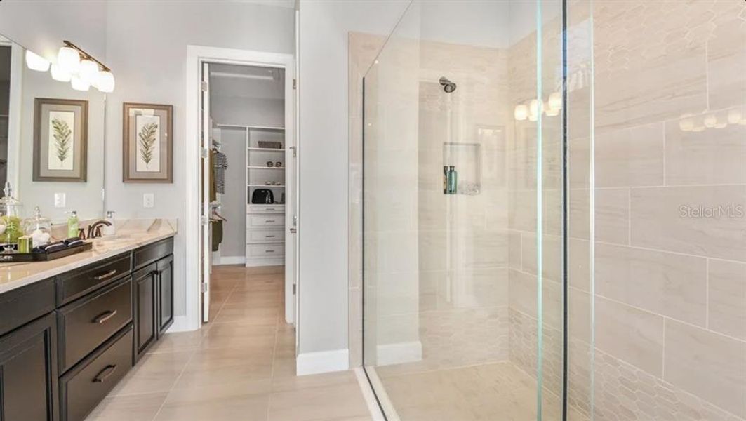 Furnished interior view inside a new home in Esplanade at Skye Ranch, Sarasota (Image 10).