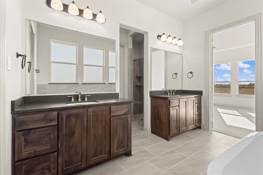 Furnished interior view inside a new home in Levante - 1 Acre Lots, Waxahachie (Image 7). Furnished interior view inside a new home in Levante - 1 Acre Lots, Waxahachie (Image 7).