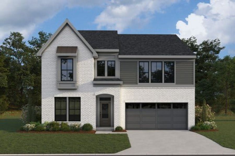 Representative exterior photo of a completed home built from the Ivy by Fischer Homes in Easton Park, Dallas, GA (Image 9).