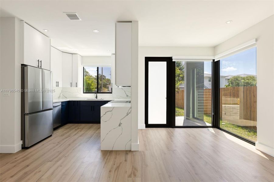 Furnished interior view inside a new home in , Miami (Image 13).