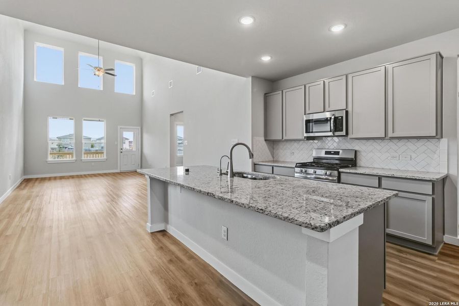 Furnished interior view inside a new home in Hickory Ridge, Elmendorf (Image 9).